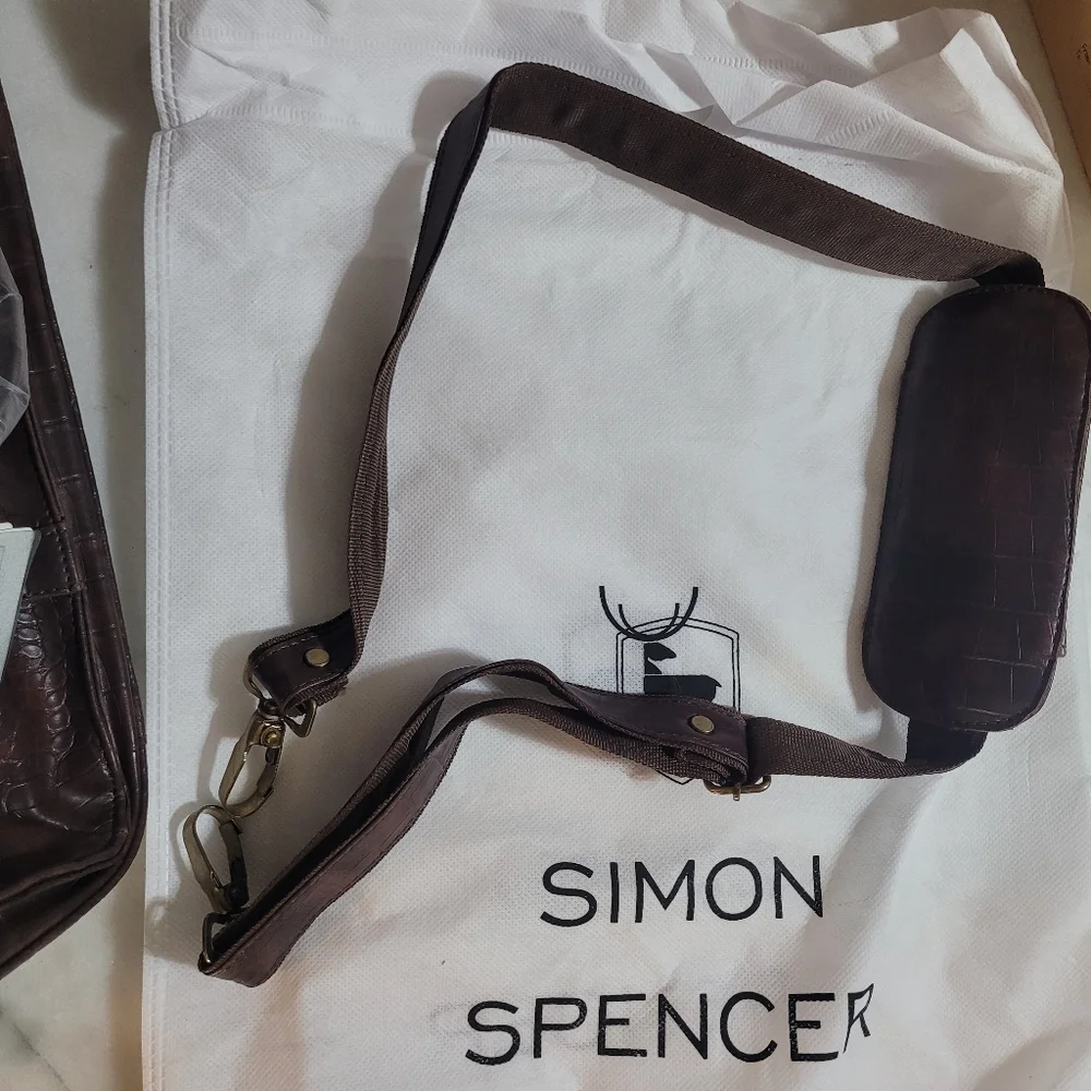 Simon Spencer Brown Handcrafted Winchester Briefcase Bag
